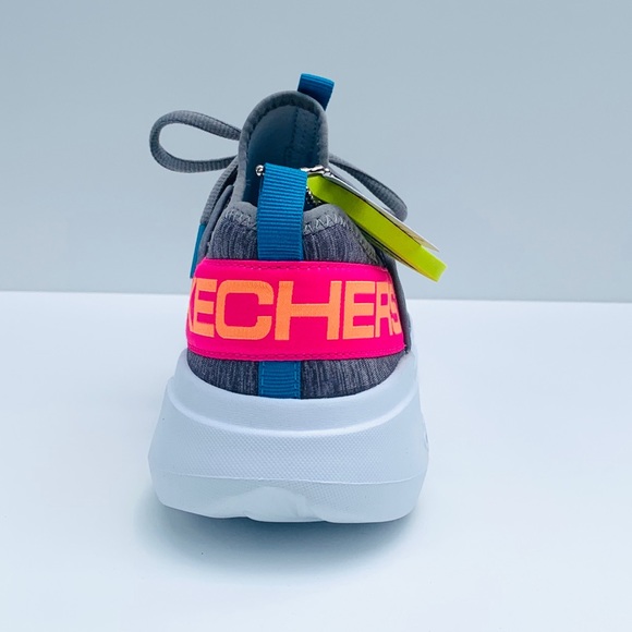 SKECHERS GOrun Fast Lively Women Gray Sneakers - Picture 3 of 9